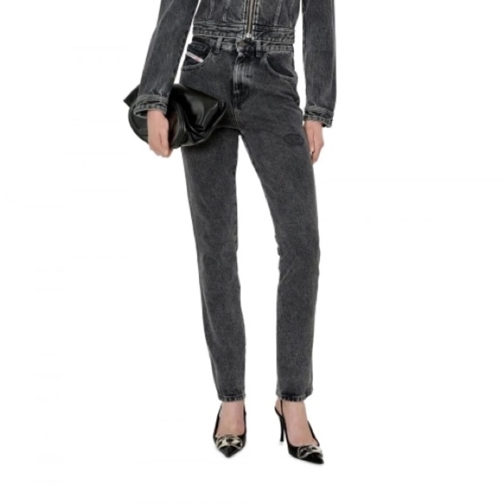NWT Diesel high waist jean trouser 1994 007N4 in grey